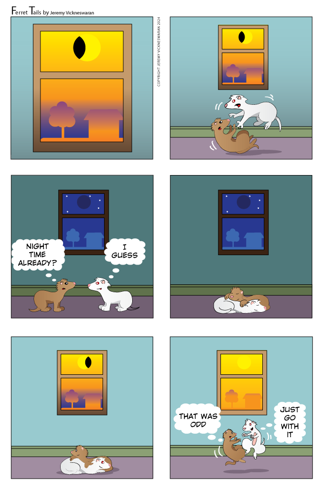 ferret tails April Week 2 cartoon 2024 